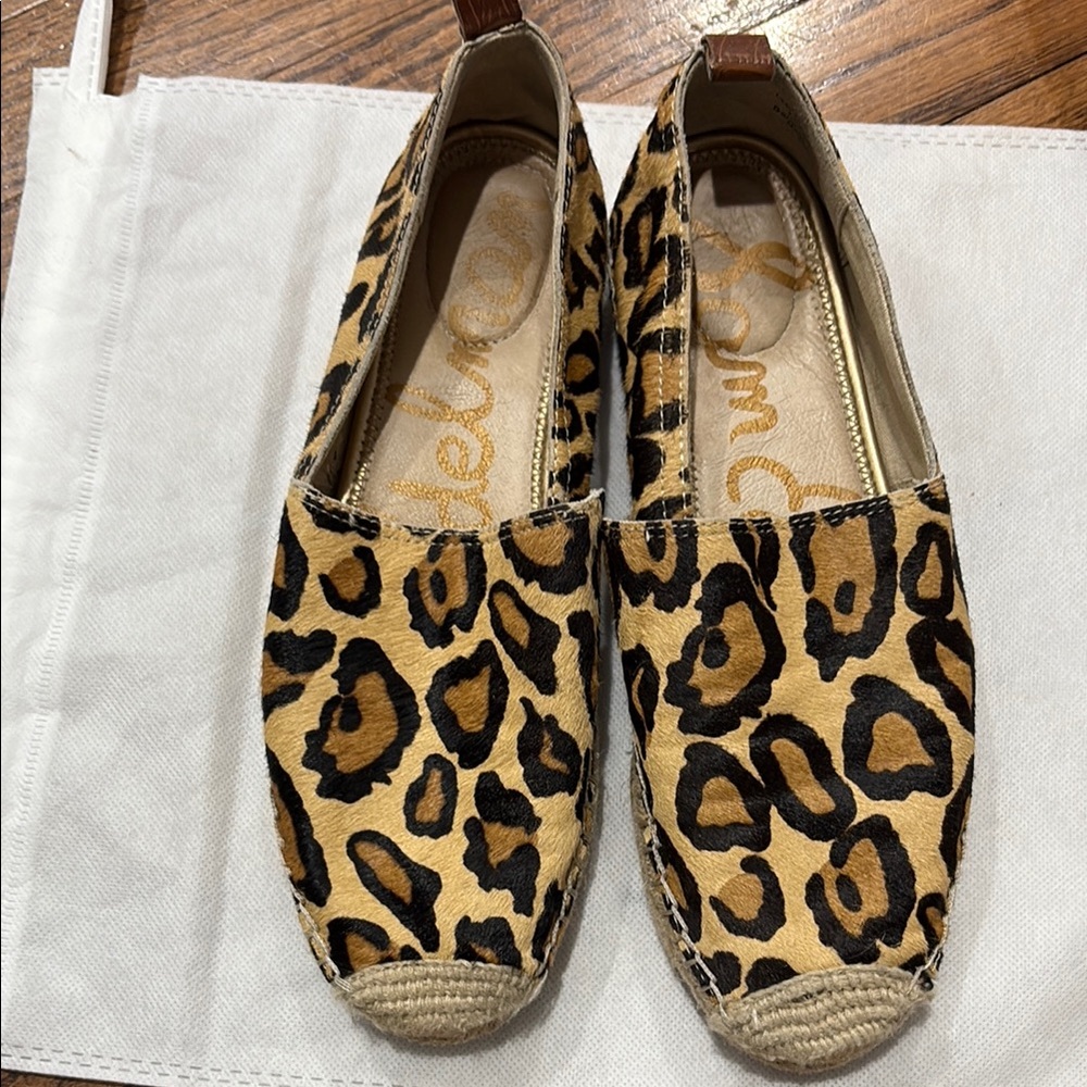 Leopard Print Espadrilles by Sam Edelman. Size 6.5